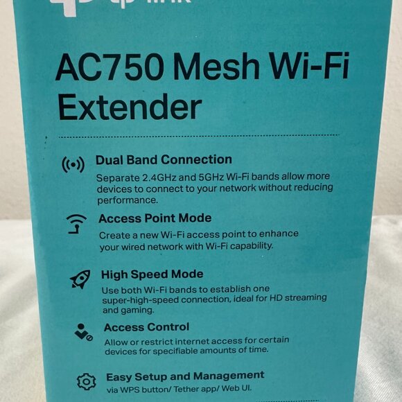 TP-Link AC750 Mesh Wi-Fi Range Extender RE220 – Dual Band 2.4GHz/5GHz, OneMesh - Picture 4 of 12